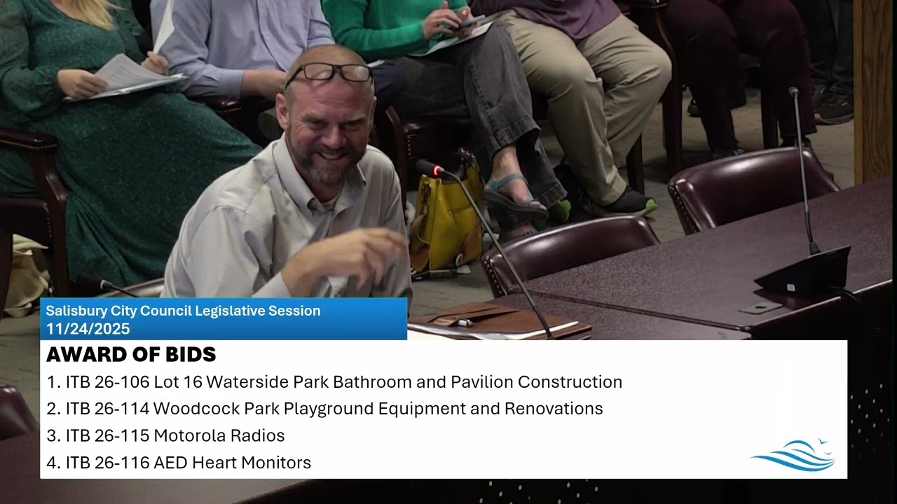 Salisbury City Council Legislative Session 11/24/2025