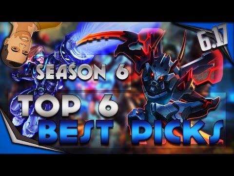 Top 6 Best and Most Annoying Champions Season 6 - League of Legends