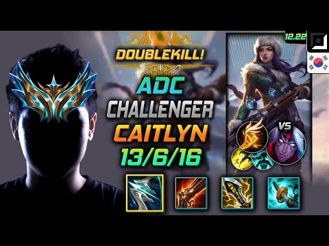 Challenger Adc Caitlyn Build Galeforce Fleet Footwork - Caitlyn Adc vs Varus - LOL KR 12.22