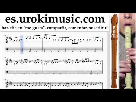 Tutorial de flauta dulce B. Luis Fonsi, Stefflon Don - Calypso Clases Notas um-ih927