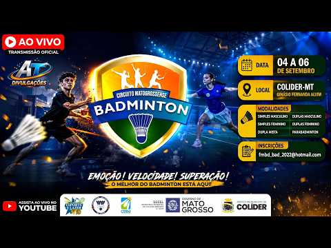 4ª ETAPA  CIRCUITO MATOGROSSENSE DE BADMINTON 2026 - COLIDER - MT QUADRA 01