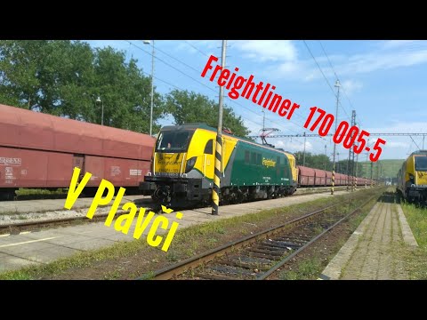 Freightliner 170 005-5 v Žst Plaveč (4.8.2020)