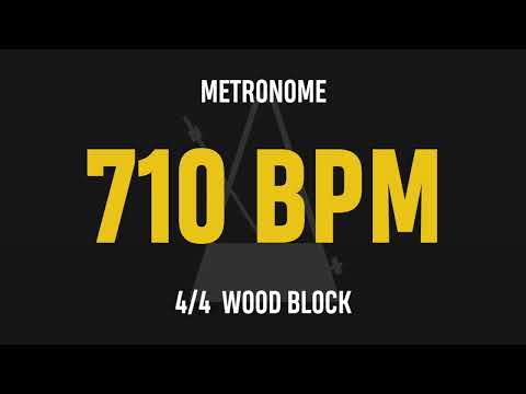 710 BPM 4/4 - Best Metronome (Sound : Wood block)