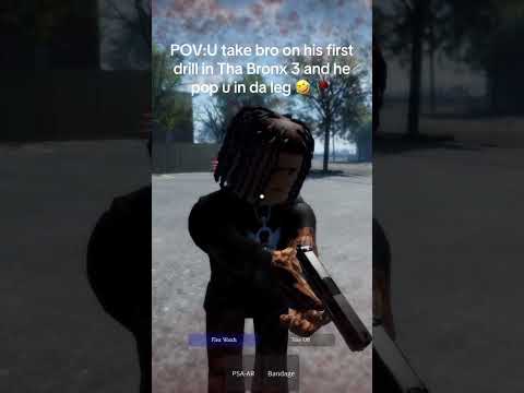 (Tha Bronx 3 on Roblox) bro got no aim 🥀