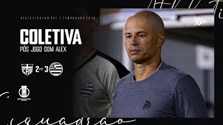 COLETIVA PÓS-JOGO COM ALEX DE SOUZA | CRB X ATHLETIC