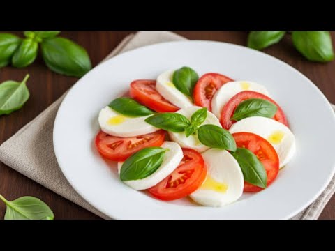 3 Ingredients To The BEST Caprese Salad! (Mozzarella, Basil, Tomato Recipe)