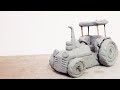 How To Make Tractor With Clay Tractor Sculpting Making Tractor With Clay Miniature Tractor