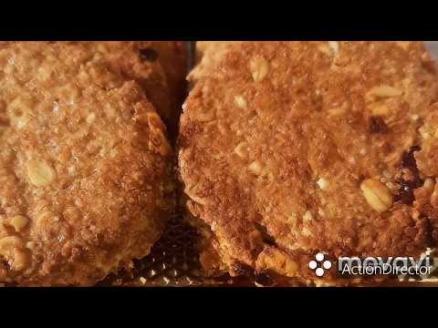 Biscotti integrali con fiocchi d'avena e mirtilli rossi-ricetta facile-