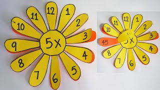 Maths Working Model | Maths Game For Students | Multiplication Table Wheel Math TLM  | The4Pillars