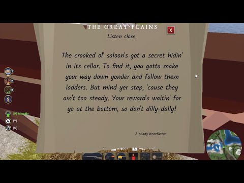 The Crooked ol' saloon's got a secret hidin' in its cellar. roblox wild west tutorial treasure hunt