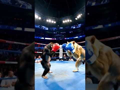 Chimpanzee (USA) vs Lion King (Africa) | KNOCKOUT, BOXING fight