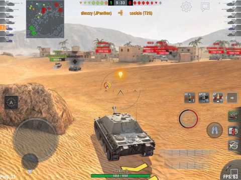 World of Tanks Blitz - sneaky JPanther kills 5 in tier 9 match