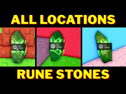 How To Find All 5 Rune Stones Locations in Find The Auras | Roblox