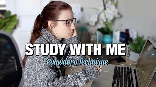STUDY WITH ME: studying for vet school midterms using the Pomodoro Technique!