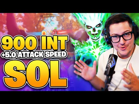 I CREATED A 900 INT 5.0 ATTACK SPEED SOL BUILD.... ITS INSANE - Smite 2 Play by Play