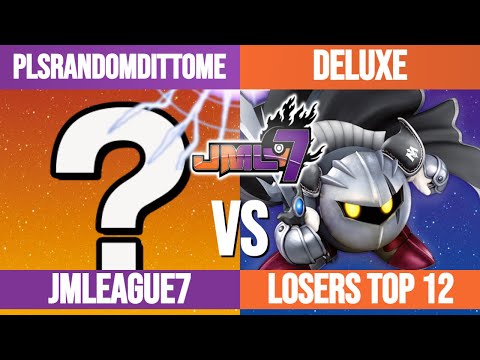 PlsRandomDittoMe (Random, Zero Suit Samus) vs DELUXE (Random, Meta Knight) - JMLeague7 Losers Top 12