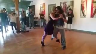 Ezequiel Sanucci & Lydia Muller - Neo Tango demo at De Uelenspieghel