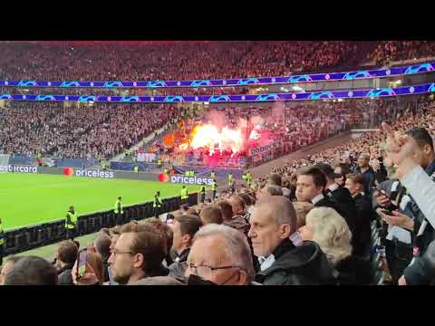 Eintracht Frankfurt vs Marseille Champions League 26.10.2022 4k Pyros