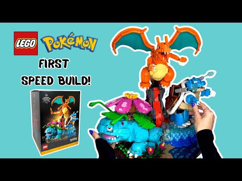 LEGO Pokémon Venusaur, Charizard & Blastoise 72153 Speed Build Timelapse & Unboxing