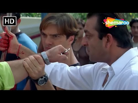 Maine Dil Tujhako Diya Climax - दो प्यार वालों को मिलाने के लिए संजय दत्त ने लगाई जान की बाज़ी - HD