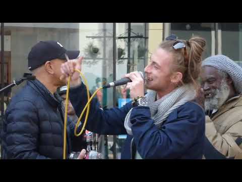 36 MINUTES OF  REGGAE FAVOURITES   BY RUFF TRADE,  BUSKING IN MARKET STREET,  MANCHESTER  18/04/2023