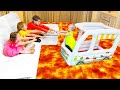 Five Kids The Floor is Lava Song + more Children's Songs and Videos
