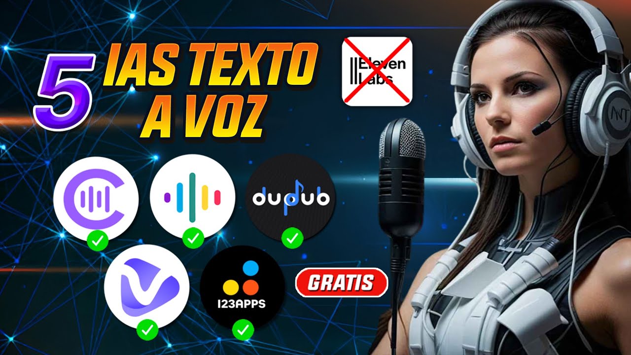 5 MEJORES GENERADORES de VOZ de IA realistas | Alternativas a ElevenLabs 🚀