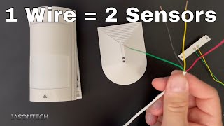 How To Connect 2 Alarm Zones With Only Using 1 Alarm Wire.
