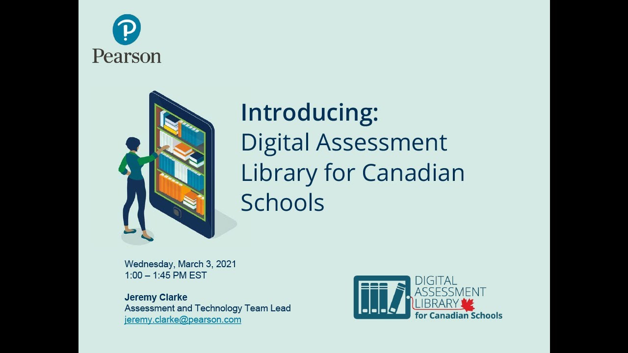 Introducing: Digital Assessment Library for Canadian Schools