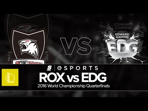 Highlights: ROX vs EDG (Worlds 2016 Bracket Stage - Quarterfinals)