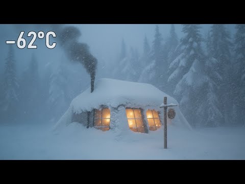 I Survived a -62°C Blizzard in a Hot Tent | Extreme Off Grid Winter Life