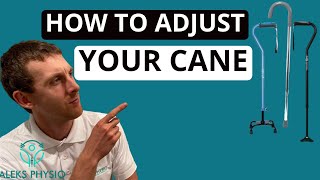 How To Measure and Size A Walking Cane Correctly | Aleks Physio