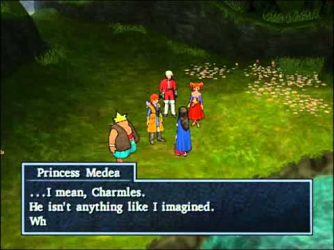 98 Dragon Quest 8 Cut-scene - Visiting Medea at the Spring After Meeting Prince Charmles