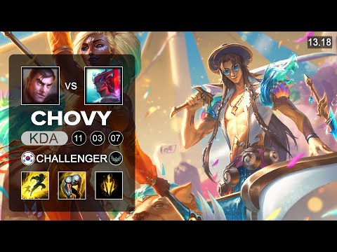 Chovy Yone vs Jayce Mid - KR Challenger - Patch 13.18 Season 13