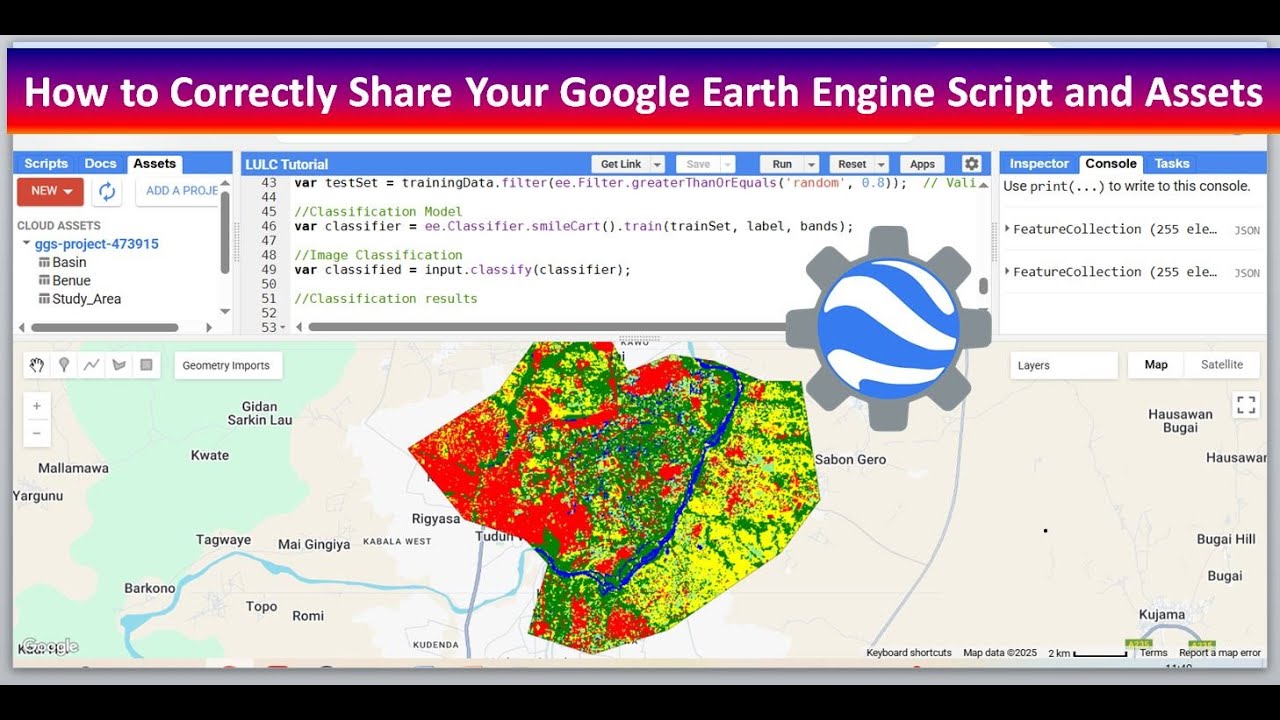 How to Correctly Share Your Google Earth Engine Script and Assets: GEE Tutorial