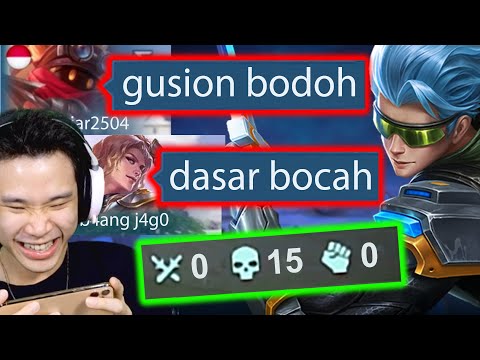 Prank Top 1 Gusion Mati 15X - Mobile Legends