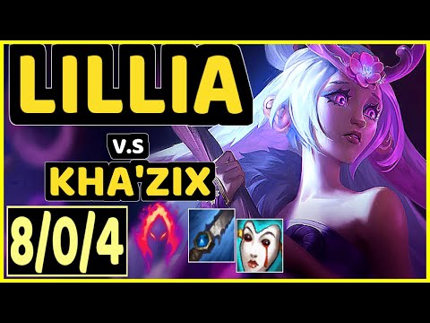 MINERVA (LILLIA) vs KHA'ZIX - 8/0/4 KDA JUNGLE GAMEPLAY - BR Ranked GRANDMASTER