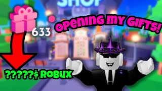 Opening ALL My Gifts in Pls Donate 🎁! (INSANE Donations)