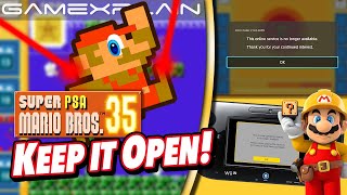 PSA: Mario May Be Gone, But Mario 35 Might Still Be Playable + Mario Maker Wii U's Upload Error