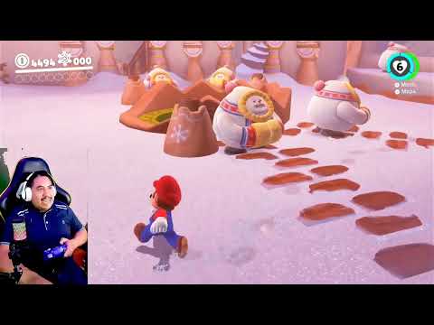 SUPER MARIO ODYSSEY ( Reino del Hielo ) Modo Historia 32 Energilunas & 50 Monedas Moradas