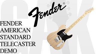 Video thumbnail for Fender 2015 American Standard Telecaster Fender 2015 American Standard Demo Review by GAK