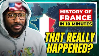 The HISTORY of FRANCE in 10 Minutes | Reaction