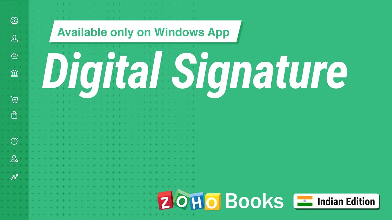 Digital Signature | Zoho Books Windows App