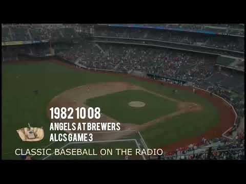 1982 10 08 Angels at Brewers ALCS Game 3 Baseball Radio