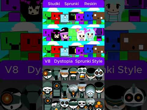 Incredibox V8 Dystopia Sprunki Style Vs Studki Reskin