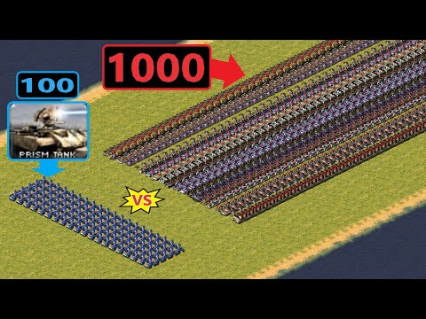 Prism Tanks vs All Vehicles - Red Alert 2