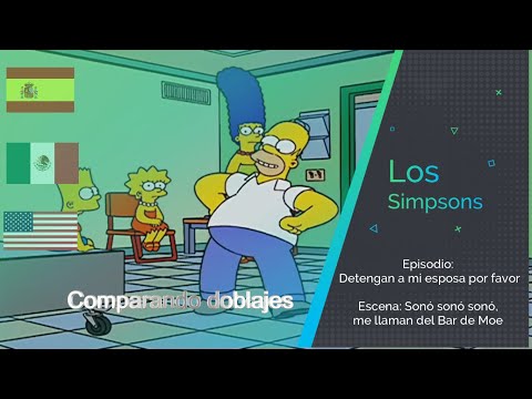 Sonó sonó sonó, me llaman del Bar de Moe 🎵 Los Simpson