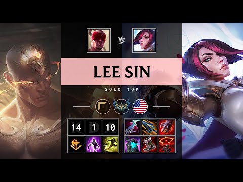 Lee Sin Top vs Fiora - NA Challenger Patch 25.S1.2