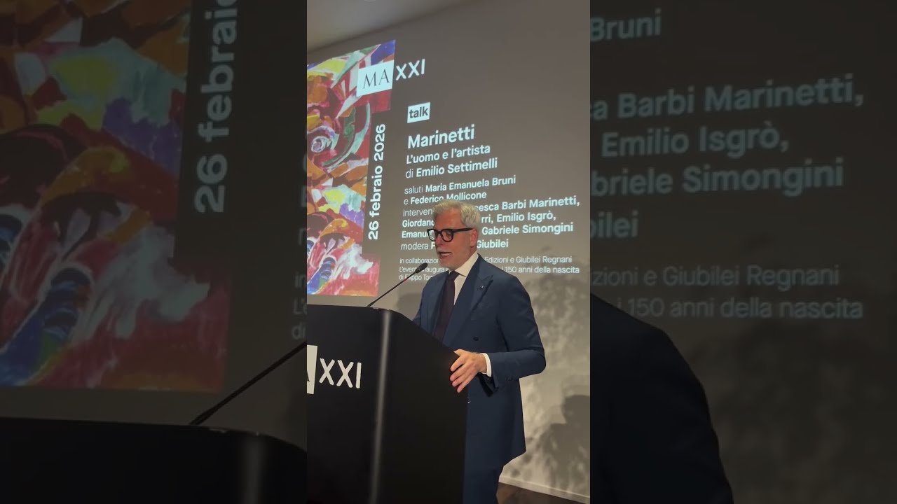 MOLLICONE AL MAXXI: "OMAGGIO A MARINETTI, FUTURISMO ISPIRA FUTURO E INNOVAZIONE”