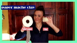 Paper Mache Clay!!! Three ingredients!!
